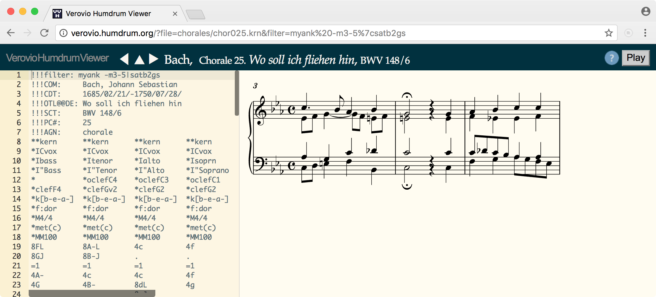Bach chorale #25